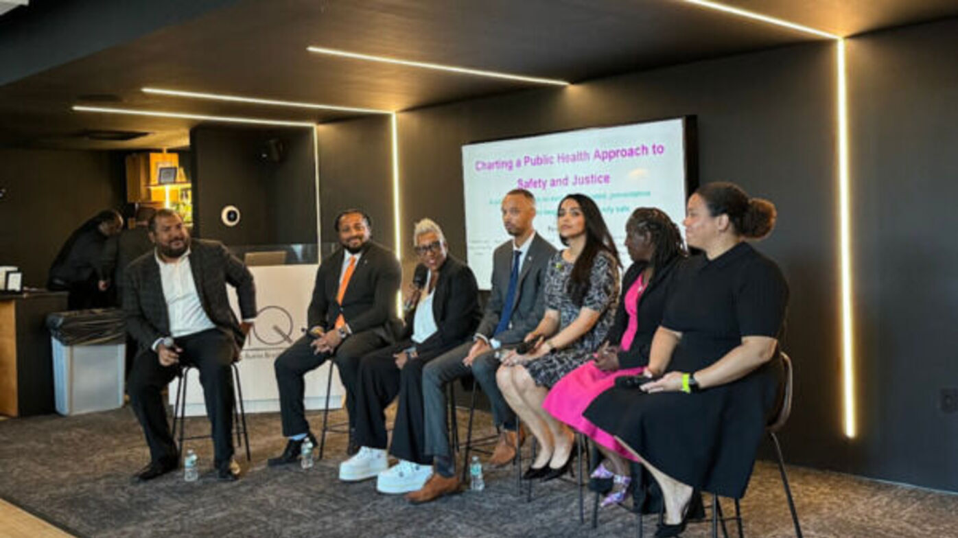 A panel discussion titled 